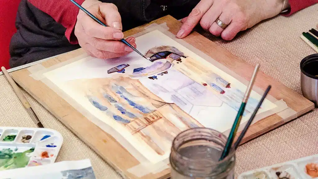 Watercolour painting class